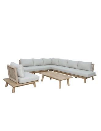 Πολυθρόνα lounge Alice Ξύλο Ακακίας Oranon