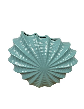 Κεραμικό Βάζο Κοχύλι 25cm Φ13 cm 2 Χρώματα Oranon