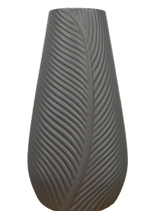Κεραμικό Βάζο Φύλλο Φ 9,5Χ34 cm 3 Χρώματα Oranon