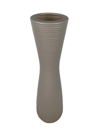 Κεραμικό Βάζο Ραβδώσεις Φ 11,5Χ58 cm 3 Χρώματα Oranon
