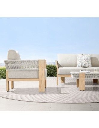 Πολυθρόνα lounge Borromeo Ξύλο Teak Oranon