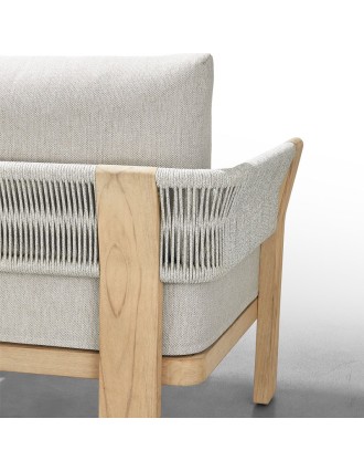 Πολυθρόνα lounge Borromeo Ξύλο Teak Oranon