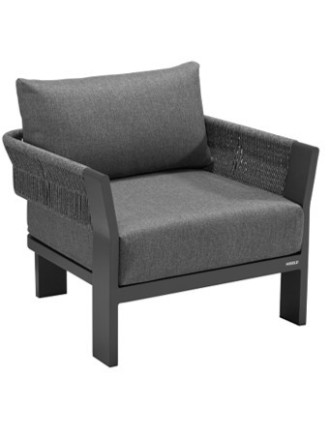 Borromeo Lounge Ανθρακί Αλουμίνιου Oranon
