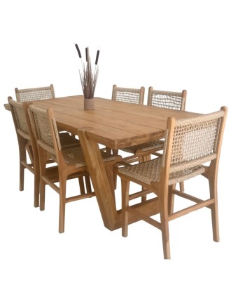 Τραπέζι Riftan Ξύλο Teak 260cm Oranon