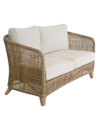 Καναπές Διθέσιος Jasmin Ξύλο Teak / Wicker Oranon
