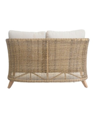 Καναπές Διθέσιος Jasmin Ξύλο Teak / Wicker Oranon