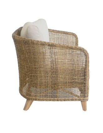 Καναπές Διθέσιος Jasmin Ξύλο Teak / Wicker Oranon