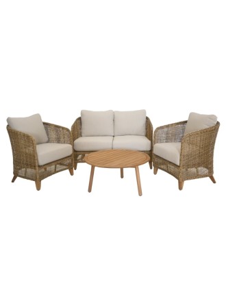 Σετ Καθιστικό Ι Jasmin Ξύλο Teak / Wicker Oranon