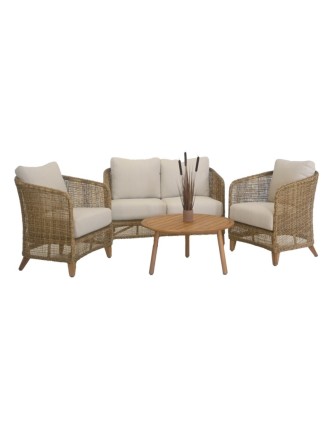 Σετ Καθιστικό Ι Jasmin Ξύλο Teak / Wicker Oranon