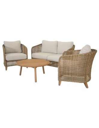 Σετ Καθιστικό Ι Jasmin Ξύλο Teak / Wicker Oranon