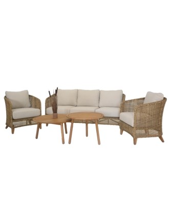 Σετ Καθιστικό ΙΙ Jasmin Ξύλο Teak / Wicker Oranon