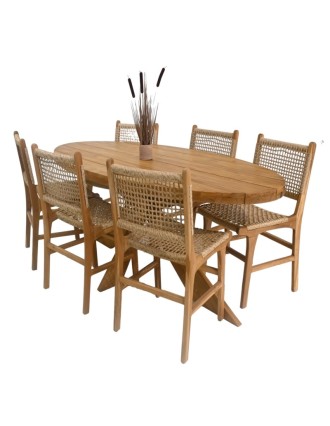 Τραπέζι Elips 220 Ξύλο Teak Oranon