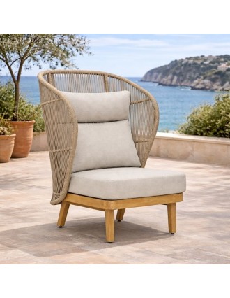 Πολυθρόνα Bali Highback Ξύλου Ακακίας Oranon