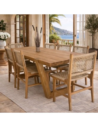 Τραπέζι Riftan Ξύλο Teak 220 cm Oranon