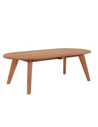 Τραπεζάκι Καθιστικού Henry Oval Ξύλο Teak Oranon