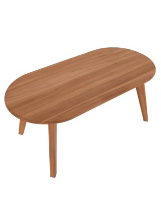 Τραπεζάκι Καθιστικού Henry Oval Ξύλο Teak Oranon