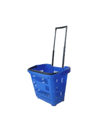 Πλαστικό Καλάθι Super Market με Πτυσσόμενη Λαβή