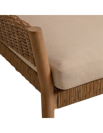 Πολυθρόνα lounge Karin Ξύλο Ακακίας Oranon