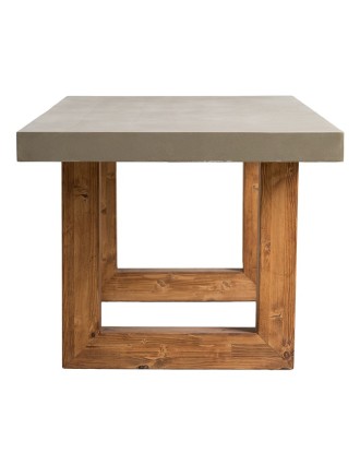 Τραπέζι Cube Cement 220cm Oranon