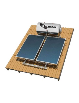 Ηλιακός Θερμοσίφωνας Oranon 200L Διπλής Ενέργειας 4m2 - Βάση Κεραμοσκεπής