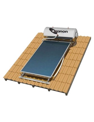 Ηλιακός Θερμοσίφωνας Oranon 160L Διπλής Ενέργειας 2,6m2 - Βάση Κεραμοσκεπής